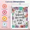 Inspirational Diamond Art for Adults – DIY Motivational Quote Floral 5D Diamond Painting, Round Drill Gem Art, 12x16 Inch Wall Décor